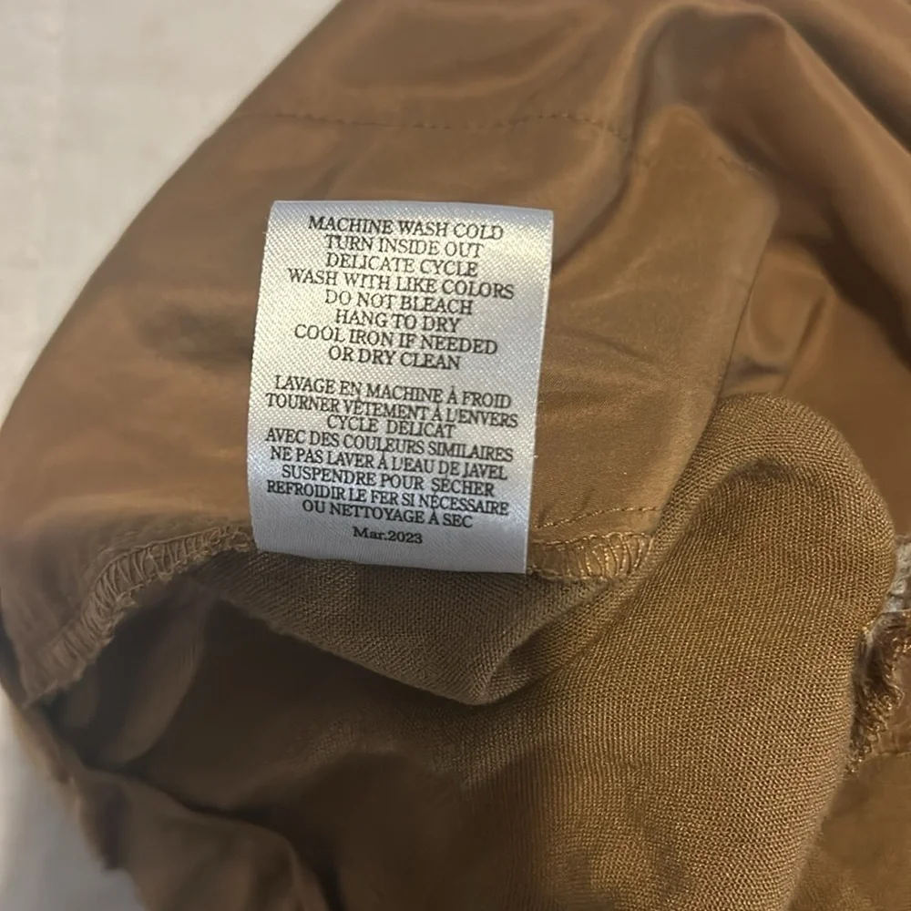 Z Supply Lucy Airy Brown Flowy Shorts Large